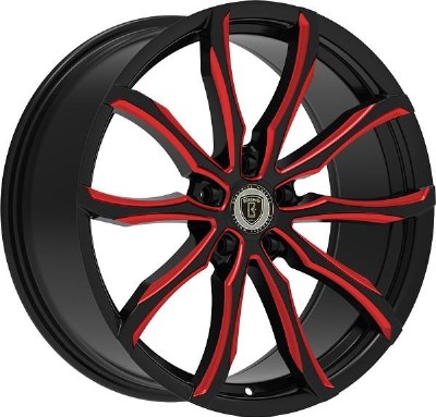 18X8.0 5-114.3 +38 73.1 BLACK AND RED MILLED