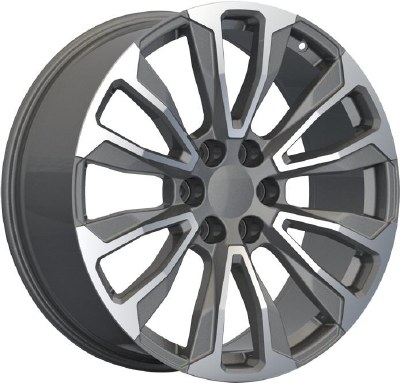 26X10 6-139.7 +24 78.1 GUNMETAL W/MACH FACE (FITS 2019+)