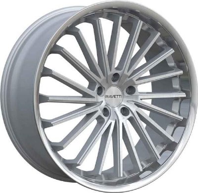 20X8.5 5-120 +38 74.1 SILVER BRUSHED WITH STAINLESS LIP