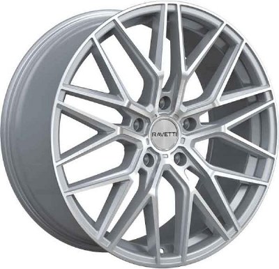 20X9.0 5-120 +32 72.56 SILVER WITH BRUSHED FACE FLOW FORGED