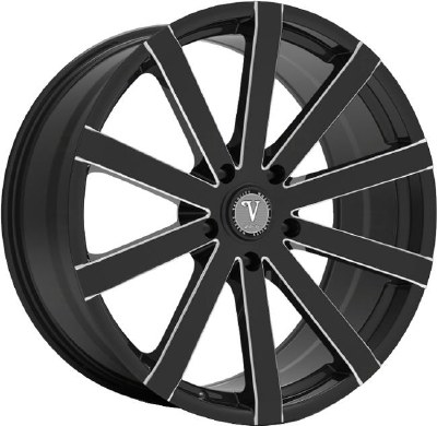 20X8.5 5-115 +13 73.1 BLACK AND MILLED