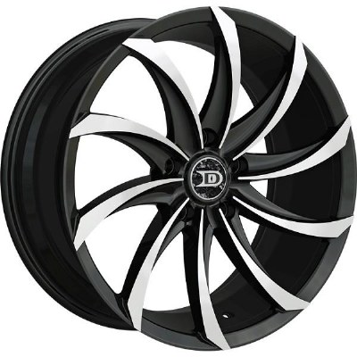 18X8.0 5-120 +38 74.1 BLACK AND MACHINED