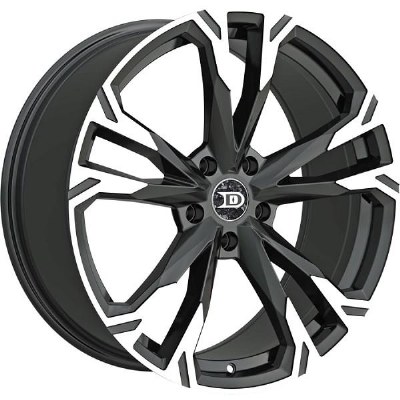 20X8.5 5-114.3 +35 73.1 BLACK AND MACHINED