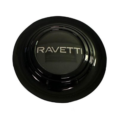 RAVETTI FLOATING CAP BLACK OUTER RING WITH BLACK LOGO