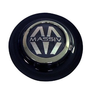 MASSIV FLOATING CAP BLACK OUTER RING WITH BLACK LOGO (CHROME RING AROUND LOGO)