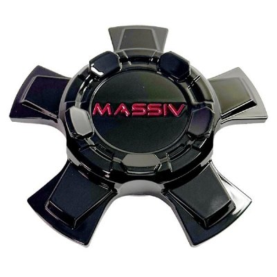 CAP GLOSS BLACK WITH RED EMBLEM OR5 5 LUG (CBMAS05-1PBTR3)
