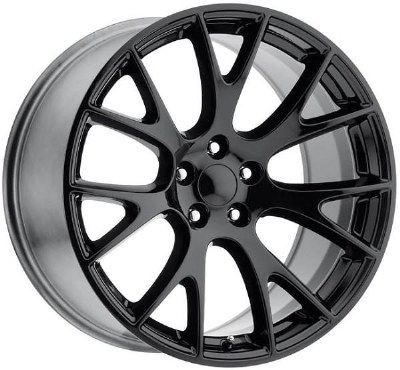 20X9.0 5-115 +20 71.6 FULL GLOSS BLACK **ONLY SOLD IN STAGGERED SETS**