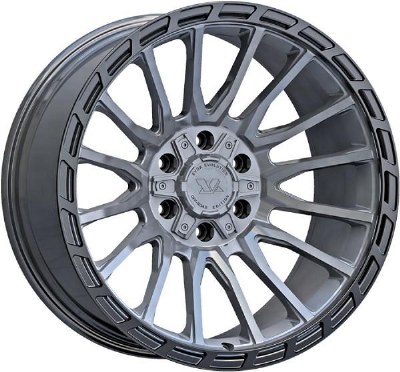 20X10 6-135 / 6-139.7 NEG19 106 GLOSS GUNMETAL / BLACK FLANGE