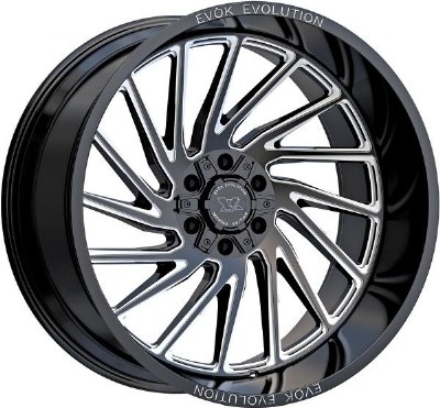 24X12 8-165 NEG44 125 BLACK AND MILLED