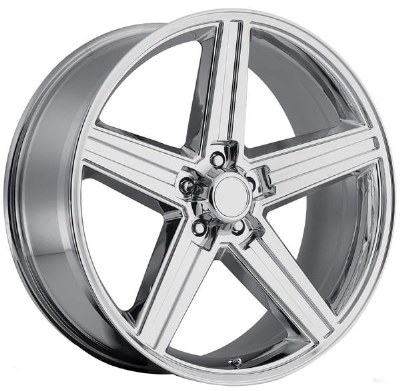 22X9.5 5-120.65 +10 74.1 CHROME - IROC REPLICA