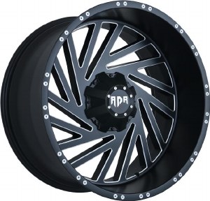 20X12 5-127 / 5-139.7 NEG44 87.1 (MFB+MW+MR) MATTE FLAT BLACK AND MILLED