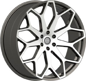 24X9.5 6-139.7 +25 78.1 BLACK W/MACH FACE