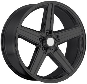 24X10 5-120.65 +10 74.1 FULL GLOSS BLACK - IROC REPLICA **ONLY SOLD IN SETS OF 4**