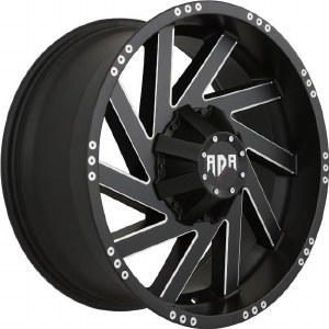 20X9.0 5-127 / 5-139.7 +0 87.1 (MFB+MW+MR) MATTE FLAT BLACK AND MILLED