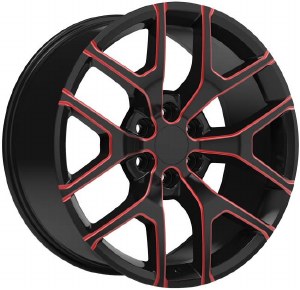 26X10 6-139.7 +25 78.1 BLACK W/RED MILLING (PRE 2019 ONLY)