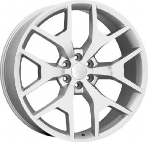 26X10  6-139.7 +25 78.1 CB FULL BRIGHT SILVER (PRE 2019 ONLY) **ONLY SOLD IN SETS OF 4**