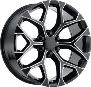 22X9.0 6-139.7 +24 78.1 BLACK AND MILLED (FITS 2019+)