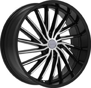 24X9.5 6-139.7 +30 78.1 BLACK W/MACH FACE (PRE 2019 ONLY)