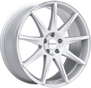 20X8.5 5-114.3 +35 74.1 SILVER WITH MACHINED FACE