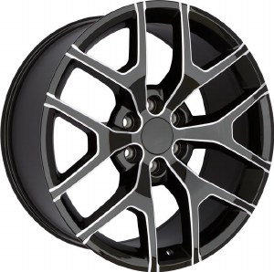 20X9.0 6-139.7 +22 78.1 BLACK AND MILLED (FITS 2019+)