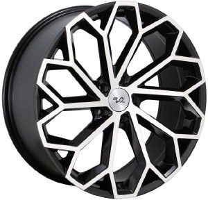 20X8.5 5-114.3 +35 73.1 BLACK W/MACH FACE