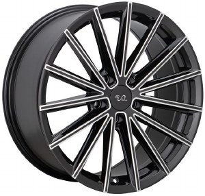 17X7.5 5-114.3 +38 73.1 BLACK AND MILLED