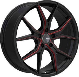 18X8.0 5-114.3 +35 73.1 BLACK AND RED MILLED