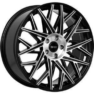 20X8.5 5-112 +32 65.56 BLACK AND MACHINED
