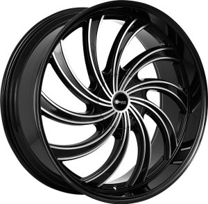 26X10 6-135 / 6-139.7 +25 87.1 BLACK AND MACHINED (FITS 2019+)