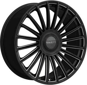 22X9.0 5-114.3 / 5-120 +40 74.1 BLACK AND MILLED FLOATING CAP