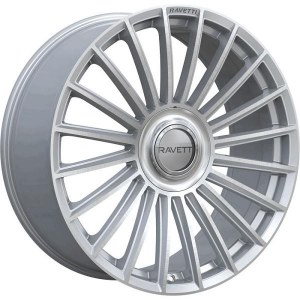 20X8.5 5-112 / 5-114.3 +38 74.1 SILVER BRUSHED FLOATING CAP