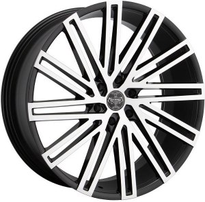 24X9.5 6-139.7 +25 78.1 BLACK AND MACHINED **ONLY SOLD IN SETS OF 4**