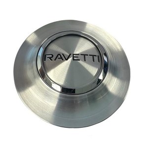 RAVETTI FLOATING CAP BRUSHED RING WITH SILVER LOGO