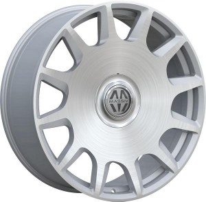 24X9.0 6-135 / 6-139.7 +25 87.1 SILVER BRUSHED FOATING CAP - CEO (FITS 2019+)