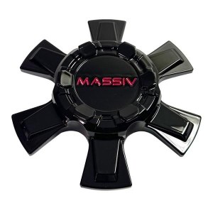 CAP GLOSS BLACK WITH RED EMBLEM OR5 6 LUG (CBMAS06-1PBTR3)