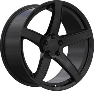 22X9.5 5-115 +18 71.6 FULL GLOSS BLACK