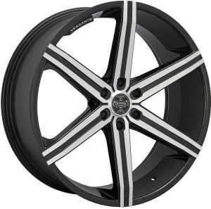 24X9.5 6-139.7 +25 78.1 BLACK AND MACHINED **ONLY SOLD IN SETS OF 4**
