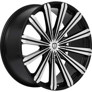 18X7.5 5-110 / 5-114.3 +38 73.1 BLACK W/MACH FACE