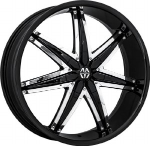 CAP SPLINE 20X8.5 22X8.0 BLACK (CS518-1P)