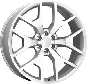 22X9.5 6-139.7 +30 78.1 BRIGHT SILVER MACHINED FACE (PRE 2019 ONLY)