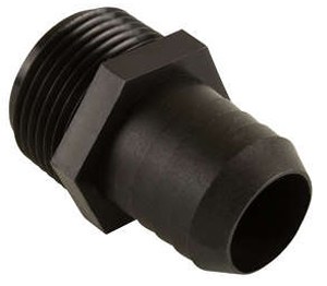 1" NPT Straight to 1" Barbed Sumo Ballast Fitting