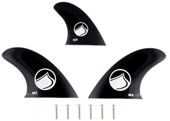 Rocket 3.0 WakeSurf  3-Fin  Set - by Liquid Force