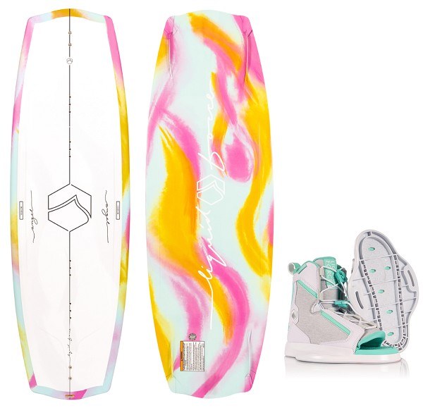 Liquid Force Angel Wakeboard with Plush Binding Setup