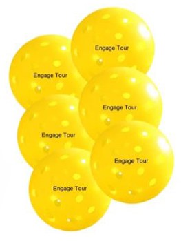 Engage Tour Outdoor Pickleball - Yellow - EACH