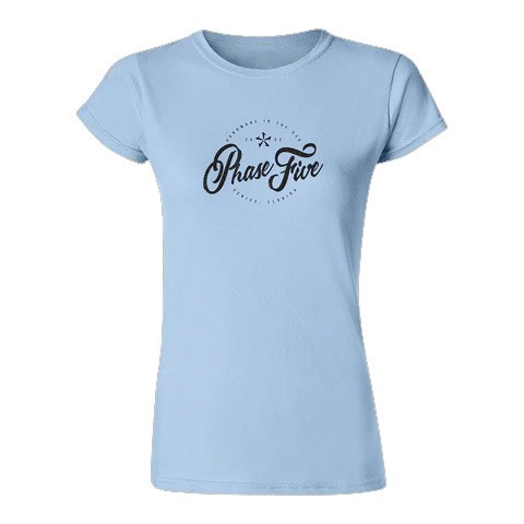 Phase 5 Women's T-Shirt - Script Logo - S