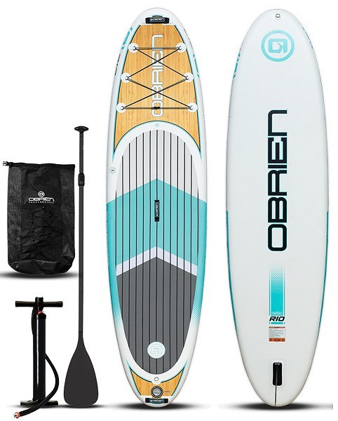 O'Brien Rio Inflatable Stand Up Paddleboard with Paddle - 11'