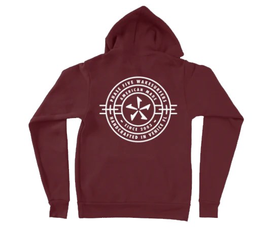 Phase 5 Maroon Compass Hoodie - XL