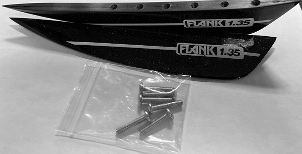 Flank Plastic 1.35 inch Fins - Pair - by O'Brien