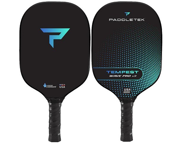 Tempest Wave Pro V3 -Seafoam - Paddletek Carbon Pickleball Paddle