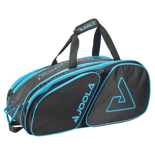 Joola Tour Elite Pickleball Bag - Black/Light Blue